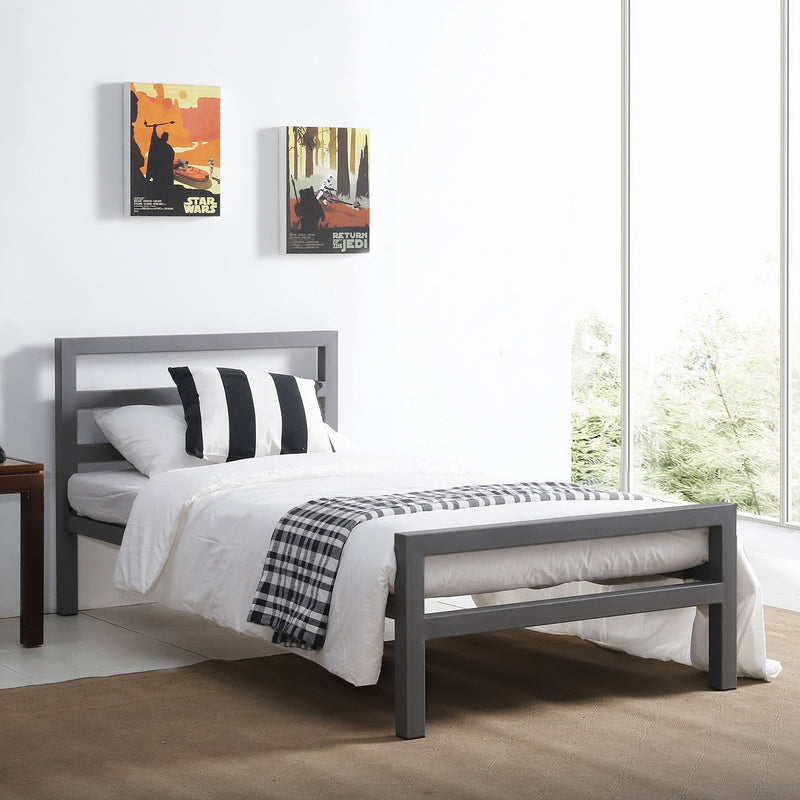 City Block Modern Metal Bed Frame