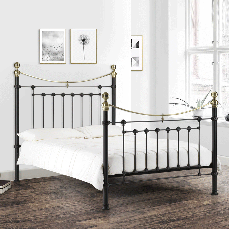 Victoria Powder Coated Metal Bed Frame