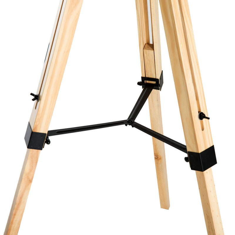 Classic Wooden Tripod Adjustable Floor Lamp