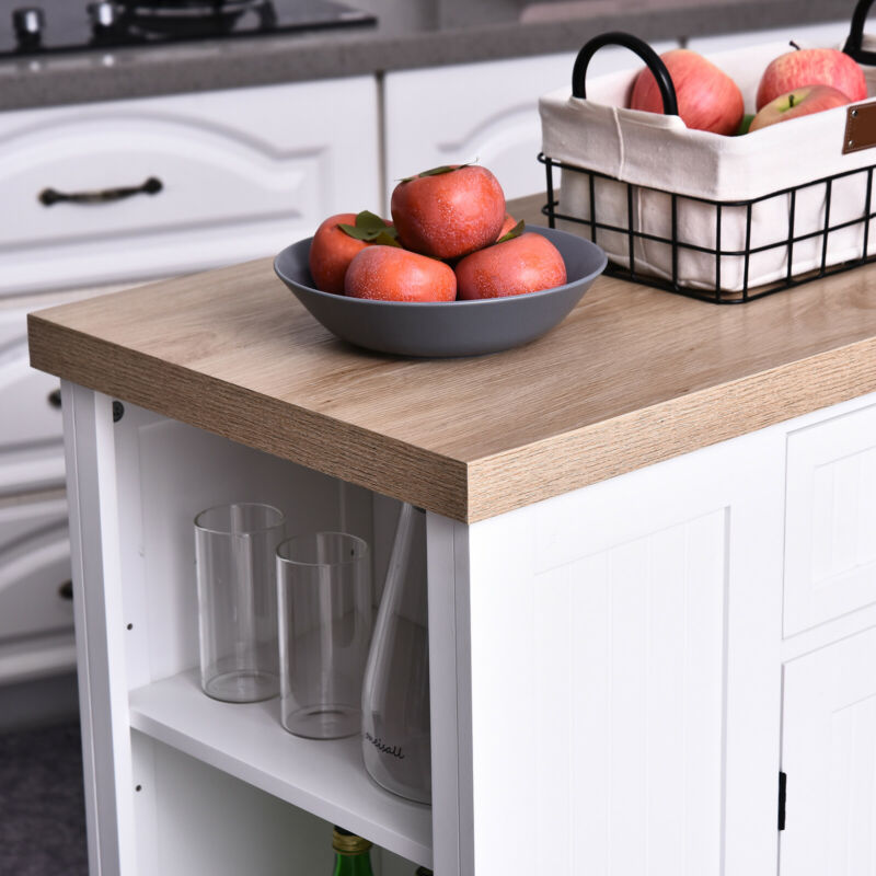 Wooden Kitchen Island Storage Cabinet