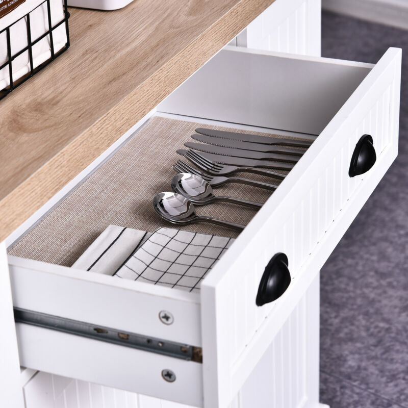 Wooden Kitchen Island Storage Cabinet