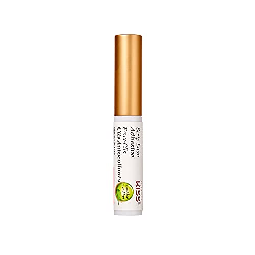 KISS Strip Eyelash Adhesive, Clear 0.176 Oz KPLGL01