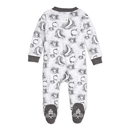 Burt's Bees Baby Baby Boys' Sleep and Play PJs, 100% Organic Cotton One-Piece Romper Jumpsuit Zip Front Pajamas, Ribbit Ribbit Footless, Newborn