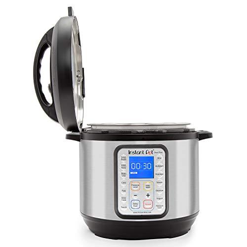 Instant Pot Duo Plus 9-in-1 Electric Pressure Cooker, Sterilizer, Slow Cooker, Rice Cooker, 6 Quart, 15 One-Touch Programs & Air Fryer Lid 6 in 1, Turn your Instant Pot into an Air Fryer, 6 Qt, 1500W