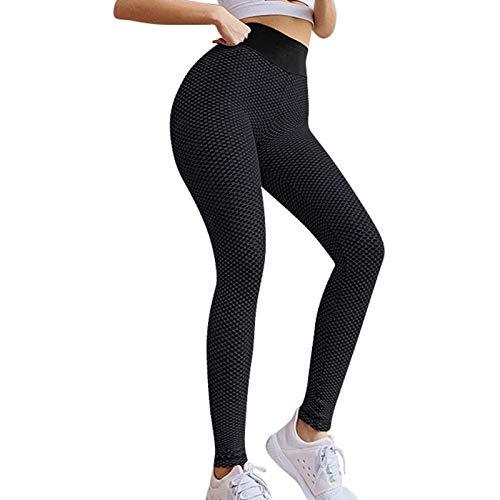 Butt Lifting Leggings, Yoga Pants for Women High Waist Tummy Control Booty Bubble Hip Lift Workout Running Tights