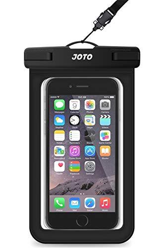 JOTO Universal Waterproof Pouch Cellphone Dry Bag Case for iPhone 11 Pro Max Xs Max XR X 8 7 6S Plus SE, Galaxy S20 Ultra S20+ S10 Plus S10e S9 Plus S8/Note 10+ 9, Pixel 4 XL up to 7" -White