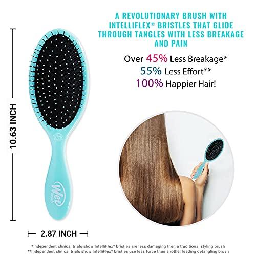 Wet Brush Hair Brush With Twinkling LED Lights Original Detangler,Ultra-soft Intelliflex Bristles, Minimizes Pain, Remove knots effortlessly and Protect Against Split Ends-Pink Stars