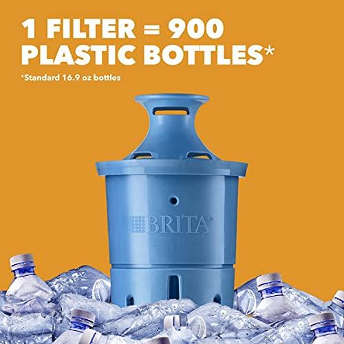 Brita Longlast+ Water Filter, Longlast+ Replacement Filters for Pitcher and Dispensers, Reduces Lead, BPA Free, 1 Count (Package May Vary)