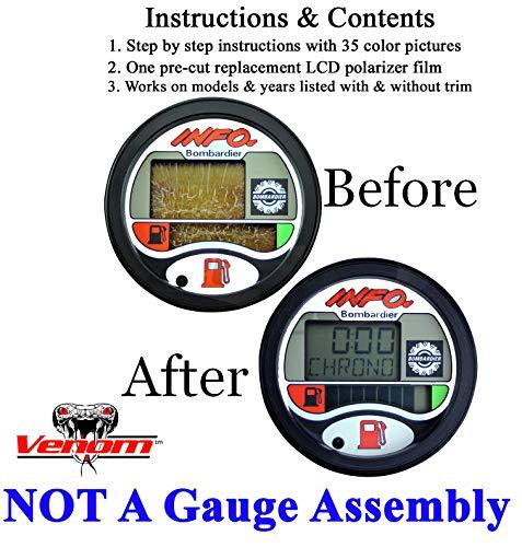 !! NOT A Gauge Assembly, Repair KIT !! Compatible with SEA-DOO Repair Kit for LCD Info Gauge Center Display (Fits Many 1996-05 GTX GSX GTI LRV RX XP / LTD DI RFI , See Ad for Exact Model & Year Fit