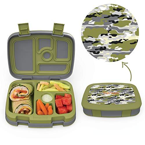 Bentgo Kids Prints Leak-Proof, 5-Compartment Bento-Style Kids Lunch Box - Ideal Portion Sizes for Ages 3 to 7 - BPA-Free, Dishwasher Safe, Food-Safe Materials - 2021 Collection (Space)