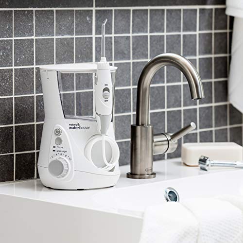 Waterpik WP-660 Water Flosser Electric Dental Countertop Professional Oral Irrigator For Teeth, Aquarius, White