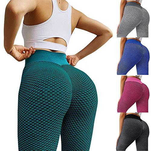 Butt Lifting Leggings, Yoga Pants for Women High Waist Tummy Control Booty Bubble Hip Lift Workout Running Tights