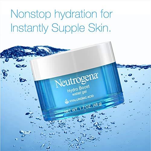 Neutrogena Hydro Boost Hyaluronic Acid Hydrating Water Gel Daily Face Moisturizer for Dry Skin, Oil-Free, Non-Comedogenic Face Lotion, 1.7 fl. oz