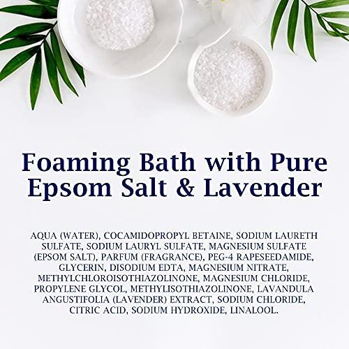 Dr Teal’s Foaming Bath with Pure Epsom Salt, Soothe & Sleep with Lavender, 34 fl oz