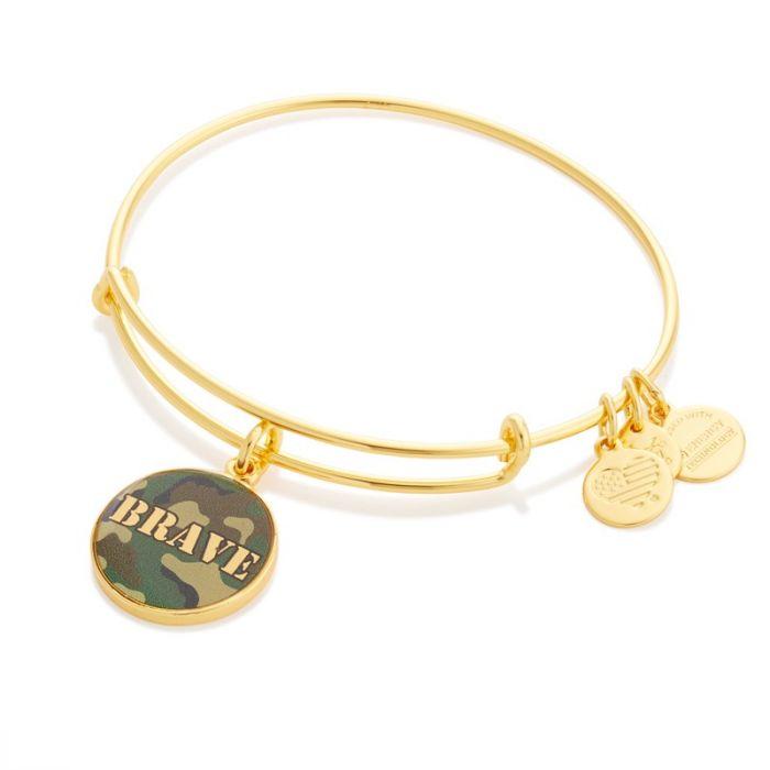 Alex & Ani - Bright Gold Brave Bangle