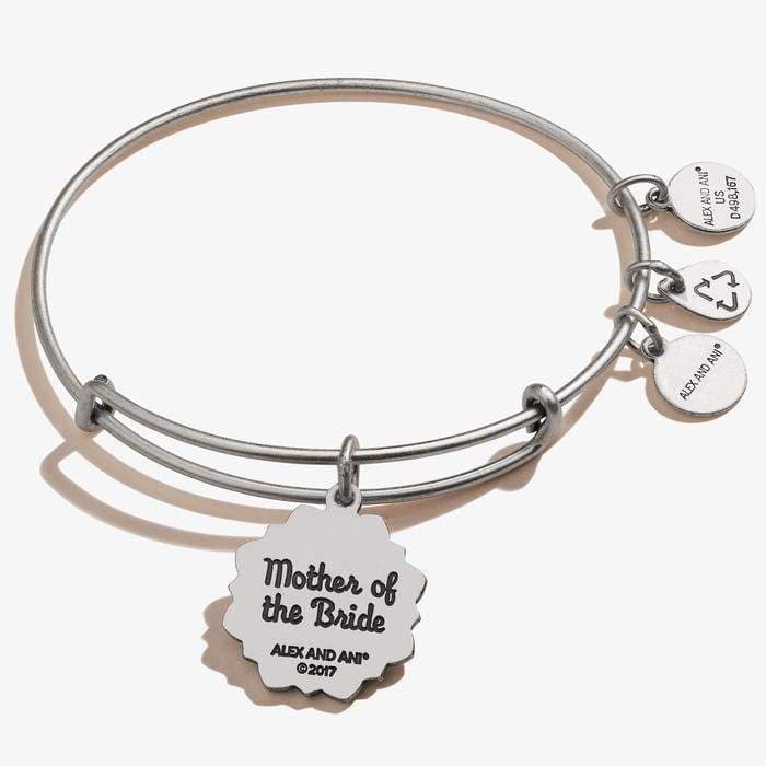 Alex & Ani - Silver Mother of the Bride Crystal Bangle