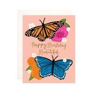 Butterfly Beautiful Birthday Greeting Card