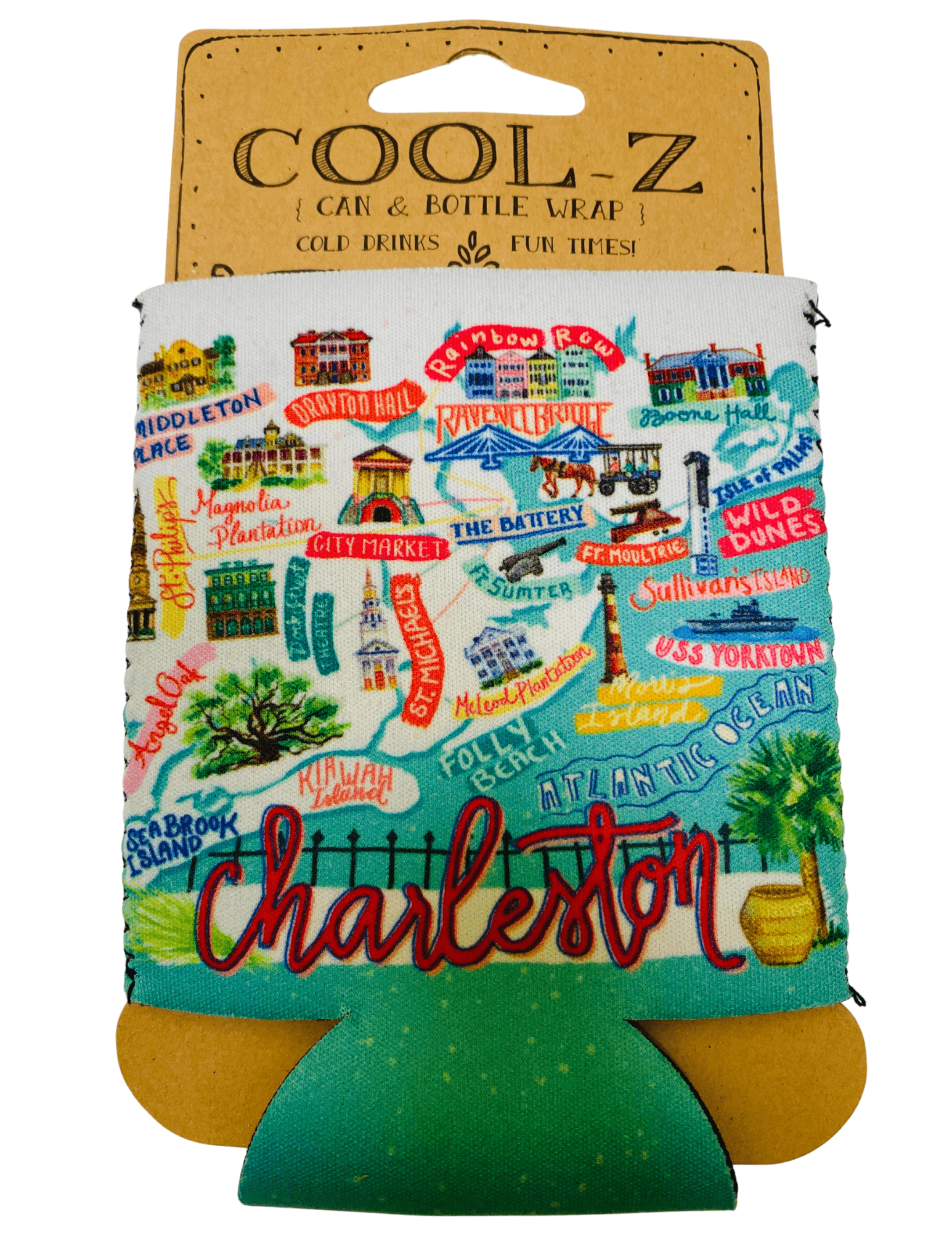 Charleston Map Koozie