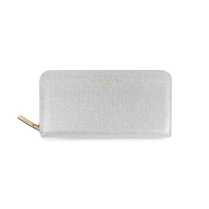 Katie Loxton Alexa Shimmer Wallet - Shiny Silver