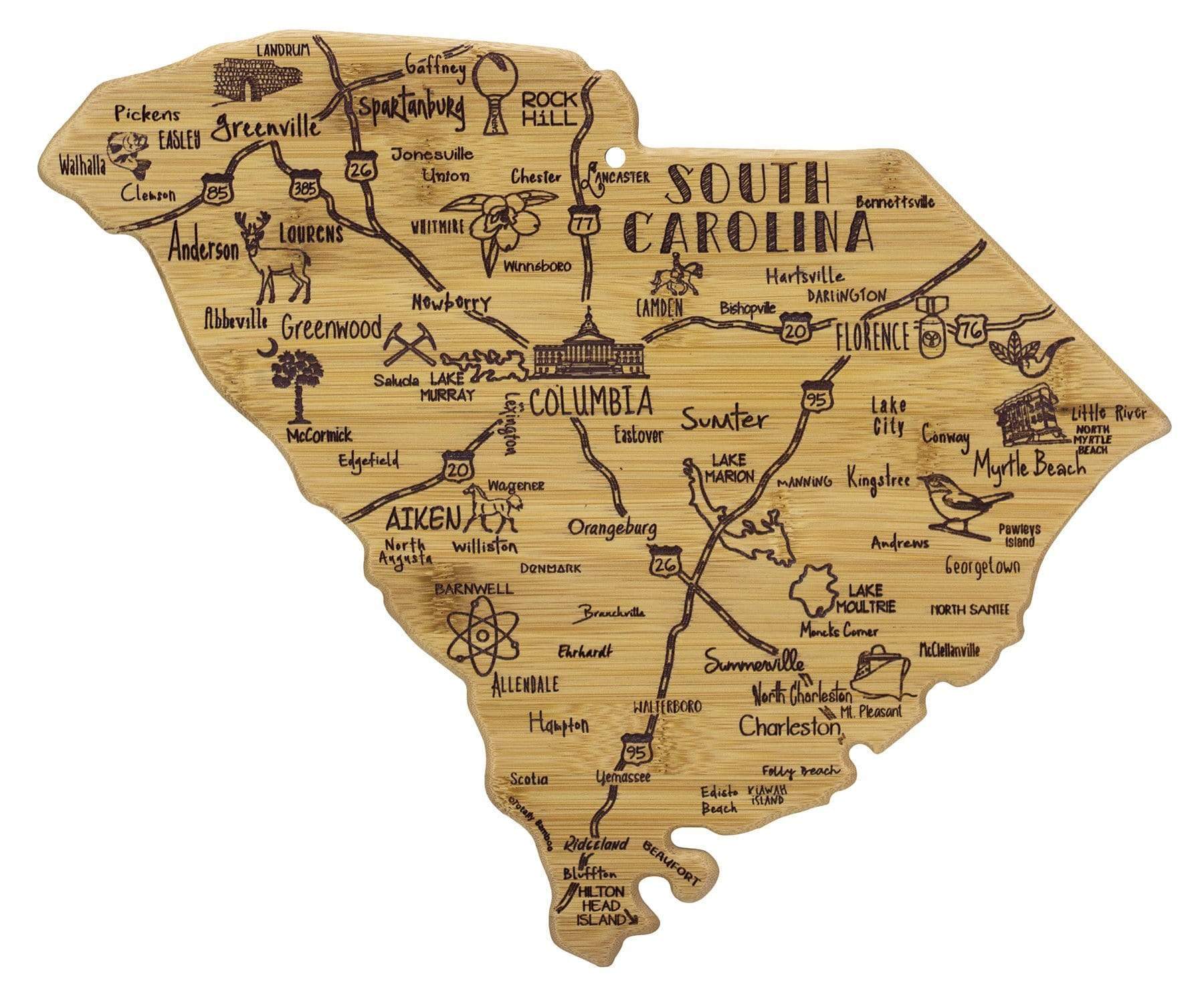 South Carolina Bamboo Cutting Board